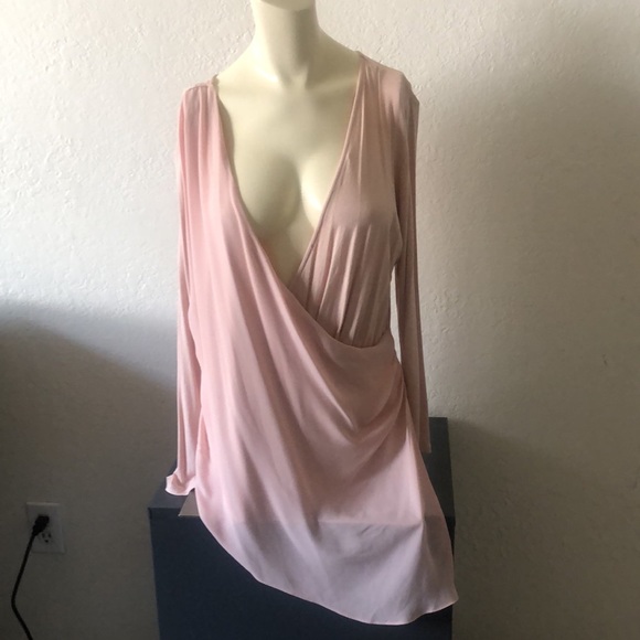 Faux wrap blouse by rampage- beautiful - Picture 2 of 7